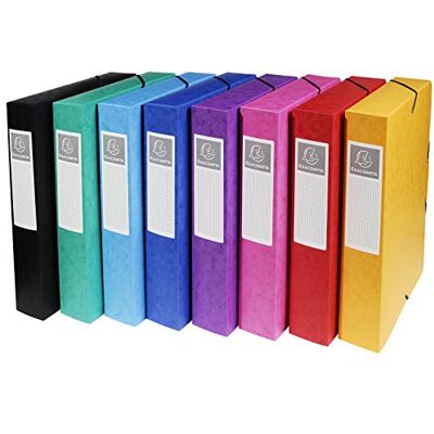Exacompta Archivbox Exabox A4 Rücken 6 cm 1 Stück Zufallsfarbe Exacompta Archivbox Exabox A4 Rücken 6 cm 1 Stück Zufallsfarbe