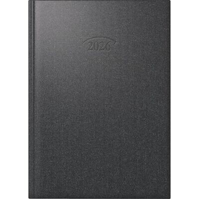 BRUNNEN Buchkalender Mod. 765 '26 A5, Kunststoff, vulkanschwarz BRUNNEN Buchkalender Mod. 765 '26 A5, Kunststoff, vulkanschwarz
