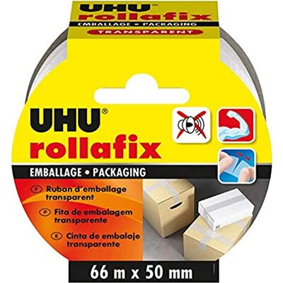 Uhu Transparent Verpackungsband - 66m x 50mm - Einfach zu reißen Uhu Transparent Verpackungsband - 66m x 50mm - Einfach zu reißen