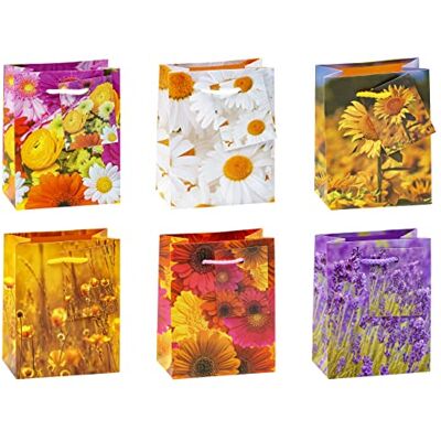 TSI Kleine Geschenkbeutel - Blumen-Mix - 12 Stk TSI Kleine Geschenkbeutel - Blumen-Mix - 12 Stk