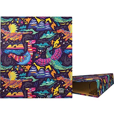 Grafoplás Schulmappe A4 4 gemischte Ringe 40 mm Bits&Bobs Pop Up Design Kollektion Dragon FSC zertifiziert Grafoplás Schulmappe A4 4 gemischte Ringe 40 mm Bits&Bobs Pop Up Design Kollektion Dragon FSC zertifiziert