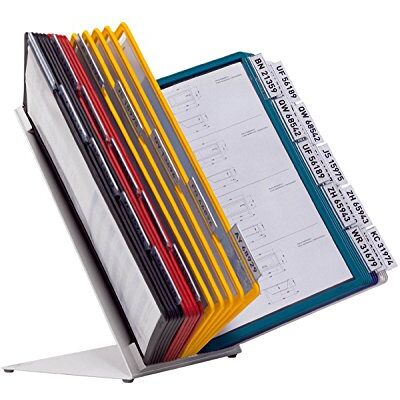 Durable Vario Table 30 Tischständer, 30 A4 Sichttafeln, mehrfarbig, 551000 Robustes Tisch-Sichttafelsystem aus Stahlblech, inkl. Reiter & Einlagen, 530 x 405 x 370 mm, reflexionsarm Durable Vario Table 30 Tischständer, 30 A4 Sichttafeln, mehrfarbig, 551000 Robustes Tisch-Sichttafelsystem aus Stahlblech, inkl. Reiter & Einlagen, 530 x 405 x 370 mm, reflexionsarm