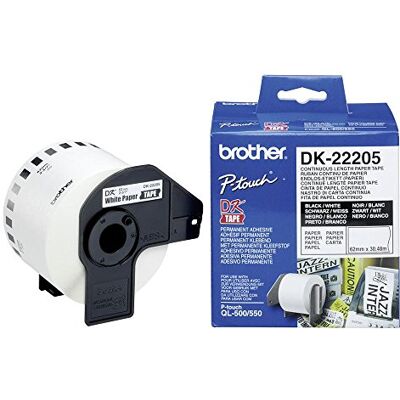 Brother DK-22205 Thermodirektdrucktechnologie Schwarz/Weiß Brother DK-22205 Thermodirektdrucktechnologie Schwarz/Weiß