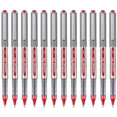uni-ball Rollerball Eye Fine UB-157E Flüssigtinte, Rot, 0,7 mm, Box, 12 Stück uni-ball Rollerball Eye Fine UB-157E Flüssigtinte, Rot, 0,7 mm, Box, 12 Stück