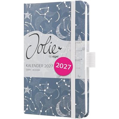 Sigel 7J348 Wochenkalender 2027 ca. A6, grün, orange, Hardcover, Gummiband, Stiftschlaufe, Einstecktasche, 174 Seiten, vegan, Buchkalender, Terminplaner Taschenkalender Jolie Sigel 7J348 Wochenkalender 2027 ca. A6, grün, orange, Hardcover, Gummiband, Stiftschlaufe, Einstecktasche, 174 Seiten, vegan, Buchkalender, Terminplaner Taschenkalender Jolie