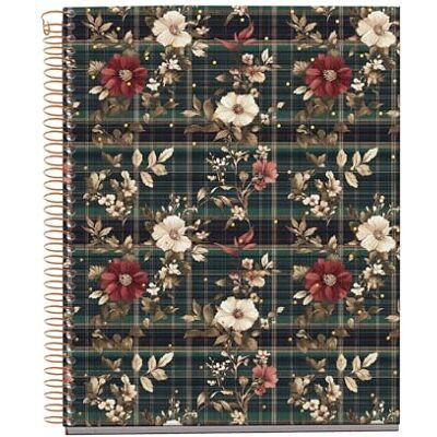 Miquelrius Notizbuch A5, kariert, Notizbuch mit 100 Blatt in 4 Farben zum Organisieren, 70 g/m² Papier, 2 Löcher zum Abheften, Spiralbindung, Poppies Miquelrius Notizbuch A5, kariert, Notizbuch mit 100 Blatt in 4 Farben zum Organisieren, 70 g/m² Papier, 2 Löcher zum Abheften, Spiralbindung, Poppies
