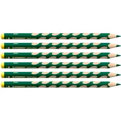 STABILO Ergonomischer Buntstift für Linkshänder EASYcolors 6er Pack grün STABILO Ergonomischer Buntstift für Linkshänder EASYcolors 6er Pack grün