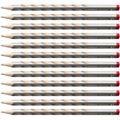STABILO Ergonomischer Buntstift für Rechtshänder EASYcolors 12er Pack silber STABILO Ergonomischer Buntstift für Rechtshänder EASYcolors 12er Pack silber