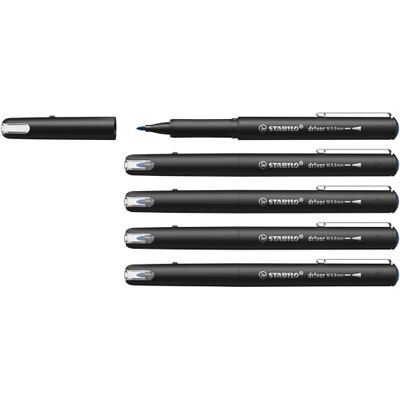 STABILO Premium-Filzschreiber dr!ver medium 5er Pack blau STABILO Premium-Filzschreiber dr!ver medium 5er Pack blau