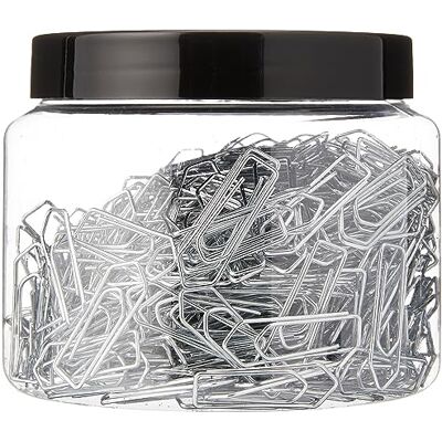 WEDO 90115040054 Büroklammern Metall 26 mm, 400 Stück in praktischer Dose, Glanzverzinkt WEDO 90115040054 Büroklammern Metall 26 mm, 400 Stück in praktischer Dose, Glanzverzinkt