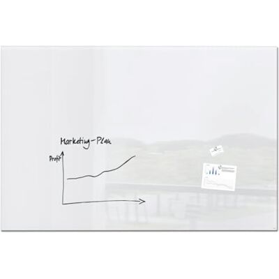 Sigel GL230 Großes Premium Glas-Whiteboard 180x120 cm super-weiß hochglänzend, SGS geprüft, einfache Montage, incl. 2 starke Magnete, Glas-Magnettafel für Büro & Schule, Artverum Sigel GL230 Großes Premium Glas-Whiteboard 180x120 cm super-weiß hochglänzend, SGS geprüft, einfache Montage, incl. 2 starke Magnete, Glas-Magnettafel für Büro & Schule, Artverum