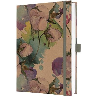 Sigel Jolie Pure Cottonflowers A5 liniert Hardcover-Notizbuch JN855, FSC 100 g/m² Papier, Kraftcover, vegan, für Ideen, Journaling & Organisation Sigel Jolie Pure Cottonflowers A5 liniert Hardcover-Notizbuch JN855, FSC 100 g/m² Papier, Kraftcover, vegan, für Ideen, Journaling & Organisation