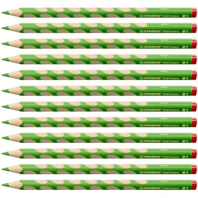 STABILO Ergonomischer Buntstift für Rechtshänder EASYcolors 12er Pack gelbgrün STABILO Ergonomischer Buntstift für Rechtshänder EASYcolors 12er Pack gelbgrün