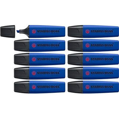 STABILO Textmarker BOSS ORIGINAL NatureCOLORS Wildflower 10er Pack ultramarinblau STABILO Textmarker BOSS ORIGINAL NatureCOLORS Wildflower 10er Pack ultramarinblau