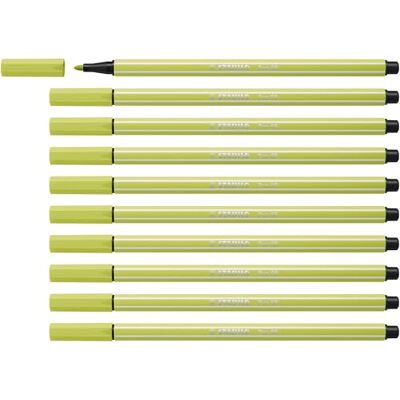STABILO Premium-Filzstift Pen 68-10er Pack limettengrün STABILO Premium-Filzstift Pen 68-10er Pack limettengrün