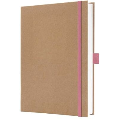 Sigel Notizbuch Jolie A5 blanko Geschenkbuch Pure Pink 192 Seiten JN843, 100 g Papier, Hardcover aus Kraftpapier, rosa, vegan Sigel Notizbuch Jolie A5 blanko Geschenkbuch Pure Pink 192 Seiten JN843, 100 g Papier, Hardcover aus Kraftpapier, rosa, vegan