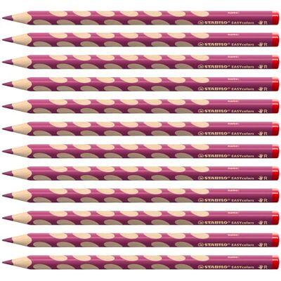 STABILO Ergonomischer Buntstift für Rechtshänder EASYcolors 12er Pack rotviolett STABILO Ergonomischer Buntstift für Rechtshänder EASYcolors 12er Pack rotviolett
