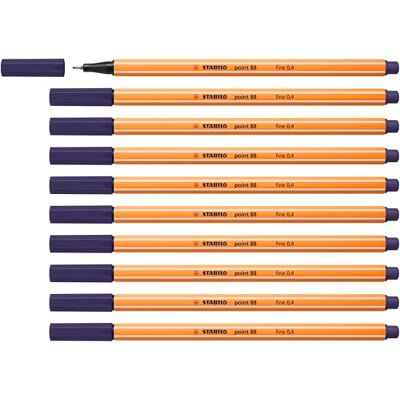 STABILO Fineliner point 88-10er Pack nachtblau STABILO Fineliner point 88-10er Pack nachtblau