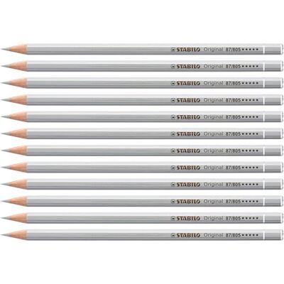 STABILO Premium-Buntstift Original 12er Pack silber STABILO Premium-Buntstift Original 12er Pack silber