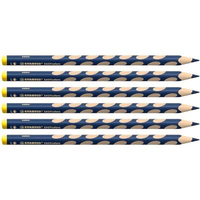 STABILO Ergonomischer Buntstift für Linkshänder EASYcolors 6er Pack dunkelblau STABILO Ergonomischer Buntstift für Linkshänder EASYcolors 6er Pack dunkelblau