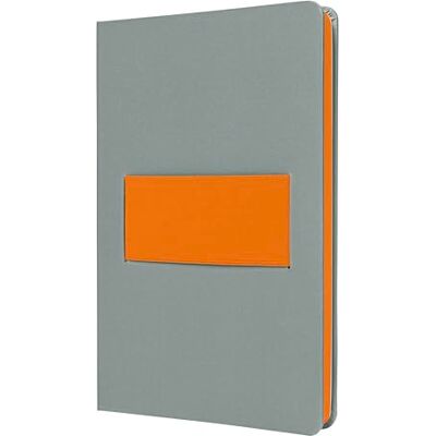 Sigel Linescape Notizbuch A5 kariert Hardcover mit Gummiband-Organiser LS200, Hellgrau Neonorange mit nachhaltigem Papier und 176 Seiten Sigel Linescape Notizbuch A5 kariert Hardcover mit Gummiband-Organiser LS200, Hellgrau Neonorange mit nachhaltigem Papier und 176 Seiten