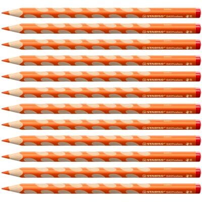 STABILO Ergonomischer Buntstift für Rechtshänder EASYcolors 12er Pack orange STABILO Ergonomischer Buntstift für Rechtshänder EASYcolors 12er Pack orange