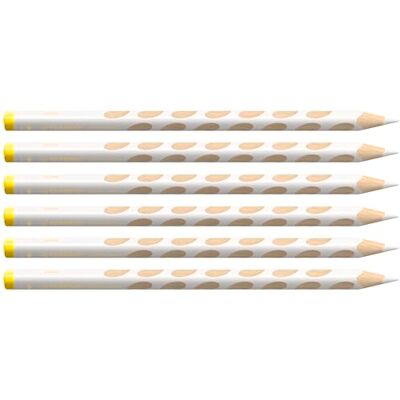 STABILO Ergonomischer Buntstift für Linkshänder EASYcolors 6er Pack weiß STABILO Ergonomischer Buntstift für Linkshänder EASYcolors 6er Pack weiß