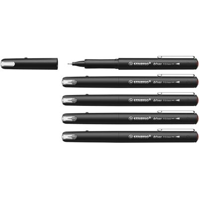 STABILO Premium-Fineliner dr!ver fein 5er Pack rot STABILO Premium-Fineliner dr!ver fein 5er Pack rot