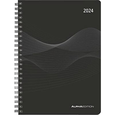 Alpha Wochenplaner PP-Einband schwarz 2024 Büro-Kalender A5 Cheftimer black Ringbindung 1 Woche 2 Seiten 128 Seiten Alpha Wochenplaner PP-Einband schwarz 2024 Büro-Kalender A5 Cheftimer black Ringbindung 1 Woche 2 Seiten 128 Seiten