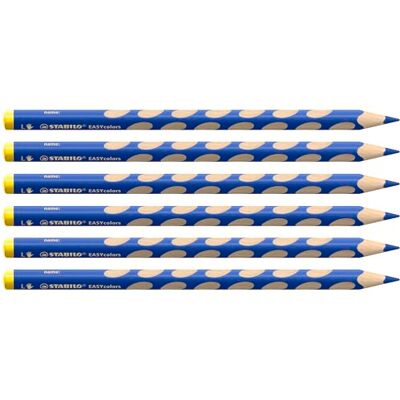 STABILO Ergonomischer Buntstift für Linkshänder EASYcolors 6er Pack ultramarinblau STABILO Ergonomischer Buntstift für Linkshänder EASYcolors 6er Pack ultramarinblau