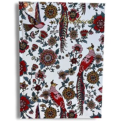 Maturi A5-Notizbuch mit festem Einband und verzauberten Blumen, mit Goldfoliendetails und glänzender Oberfläche Maturi A5-Notizbuch mit festem Einband und verzauberten Blumen, mit Goldfoliendetails und glänzender Oberfläche
