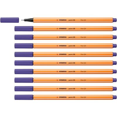 STABILO Fineliner point 88-10er Pack violett STABILO Fineliner point 88-10er Pack violett