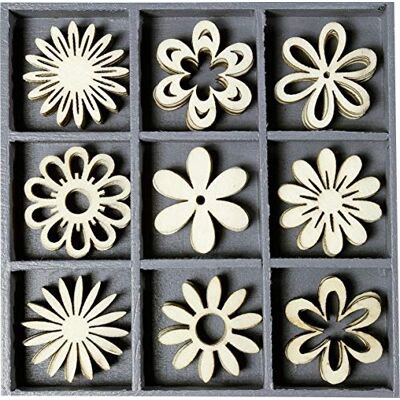 BRUNNEN Knorr Prandell Holzbox Ornament FantasieBlumen45er BRUNNEN Knorr Prandell Holzbox Ornament FantasieBlumen45er