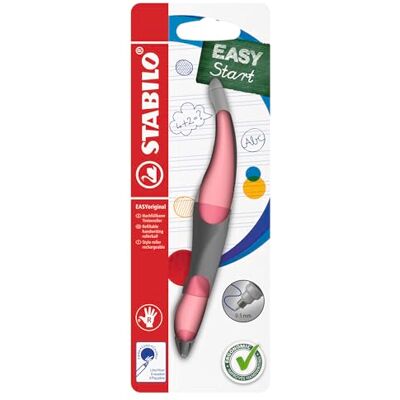 STABILO Ergonomischer Tintenroller für Rechtshänder EASYoriginal Pastel in rosiges Rouge blau (löschbar) inkl. Patrone Blister STABILO Ergonomischer Tintenroller für Rechtshänder EASYoriginal Pastel in rosiges Rouge blau (löschbar) inkl. Patrone Blister