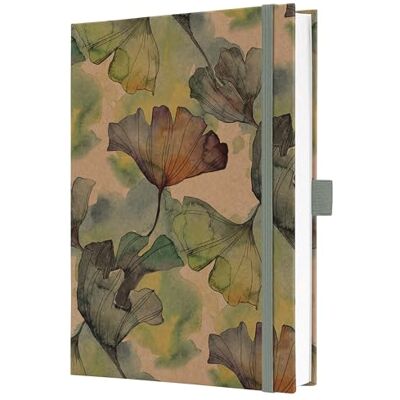 Sigel Jolie Pure Ginkgo A5 Hardcover Notizbuch liniert JN857, 192 FSC-Seiten, für Ideen, Journaling & Organisation, gelb/grün/braun Sigel Jolie Pure Ginkgo A5 Hardcover Notizbuch liniert JN857, 192 FSC-Seiten, für Ideen, Journaling & Organisation, gelb/grün/braun