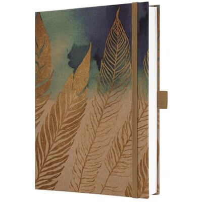 Sigel Notizbuch Jolie A5 liniert Geschenkbuch Blau Gold 192 Seiten JN859, 100 g Papier, Hardcover aus Kraftpapier, vegan, nachhaltiges Papier Sigel Notizbuch Jolie A5 liniert Geschenkbuch Blau Gold 192 Seiten JN859, 100 g Papier, Hardcover aus Kraftpapier, vegan, nachhaltiges Papier