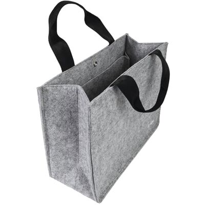 Sigel BA430 Büro Organizer, Bürotasche, faltbare Arbeitstasche, Laptoptasche bis 15,4 Zoll, synthetischer Filz, hellgrau, 36 x 15 x 28 cm Sigel BA430 Büro Organizer, Bürotasche, faltbare Arbeitstasche, Laptoptasche bis 15,4 Zoll, synthetischer Filz, hellgrau, 36 x 15 x 28 cm