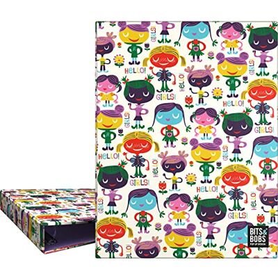 Grafoplás Ringbuch A5 4 runde Ringe 20 mm weich laminiert Design Bits & Bobs Pop Up Design, Hello FSC zertifiziert Grafoplás Ringbuch A5 4 runde Ringe 20 mm weich laminiert Design Bits & Bobs Pop Up Design, Hello FSC zertifiziert