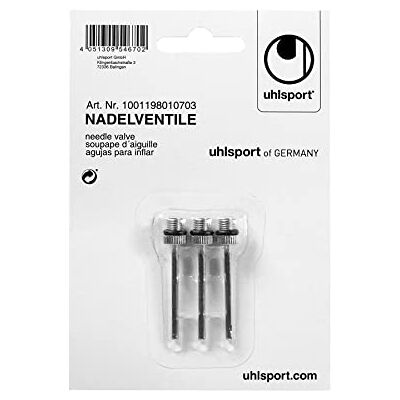 uhlsport Nadelventile, Ersatz-Nadeln für Ball-Pumpe, für Fußball, Basketball etc., Ball-Nadeln für Luftpumpe, Nadel-Ventile, Gewinde-Gr. M5 uhlsport Nadelventile, Ersatz-Nadeln für Ball-Pumpe, für Fußball, Basketball etc., Ball-Nadeln für Luftpumpe, Nadel-Ventile, Gewinde-Gr. M5