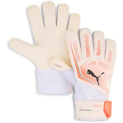 Puma Jungen Ultra Play RC Torwarthandschuhe, White-Glowing Red- Black, 8 Puma Jungen Ultra Play RC Torwarthandschuhe, White-Glowing Red- Black, 8
