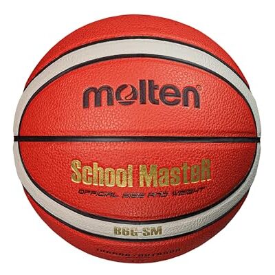 Molten Schoolmaster Basketball, Orange/Ivory, 6 Molten Schoolmaster Basketball, Orange/Ivory, 6