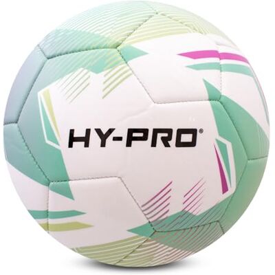 Hy-Pro Chevron Football Pink/Green Size 5 with PVC Grip Ideal for Training & Matches in All Weather Hy-Pro Chevron Football Pink/Green Size 5 with PVC Grip Ideal for Training & Matches in All Weather