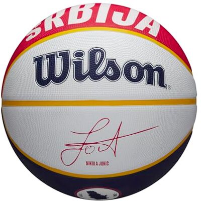 WILSON Basketball, NBA Player Icon, Nikola Jokic, Denver Nuggets, Outdoor und Indoor WILSON Basketball, NBA Player Icon, Nikola Jokic, Denver Nuggets, Outdoor und Indoor
