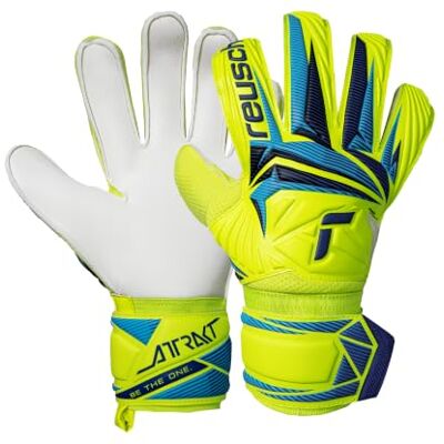 Reusch Torwarthandschuhe Erwachsene robuster Grip & stabile Passform starke Ballkontrolle, für Training & Spiel, geeignet für Kunstrasen, Naturrasen & Hartplatz, Größe 7,5-11, Attrakt Solid Reusch Torwarthandschuhe Erwachsene robuster Grip & stabile Passform starke Ballkontrolle, für Training & Spiel, geeignet für Kunstrasen, Naturrasen & Hartplatz, Größe 7,5-11, Attrakt Solid
