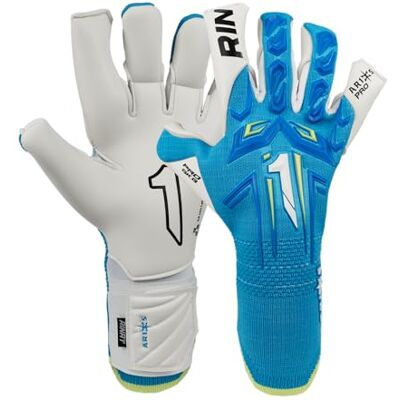 Rinat Aries X Pro Torwarthandschuhe, für Erwachsene, Blau, Größe 8 Rinat Aries X Pro Torwarthandschuhe, für Erwachsene, Blau, Größe 8