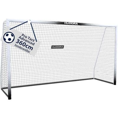 HUDORA Fußballtor Pro Tect 360 Advanced – Outdoor Fußballtor mit Netz und wetterfester Ummantelung für Kinder/Erwachsene – Einfacher Aufbau im Garten – Torwand mit Reiß- und Klettverschlüssen – White HUDORA Fußballtor Pro Tect 360 Advanced – Outdoor Fußballtor mit Netz und wetterfester Ummantelung für Kinder/Erwachsene – Einfacher Aufbau im Garten – Torwand mit Reiß- und Klettverschlüssen – White