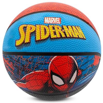 Hy-Pro Offiziell lizenzierter Spider-Man Basketball Größe 5 Indoor & Outdoor Basketbälle mit Marvel-Design und hockender Spider-Man-Grafik Kleiner Basketball Anti-Rutsch-Material Hy-Pro Offiziell lizenzierter Spider-Man Basketball Größe 5 Indoor & Outdoor Basketbälle mit Marvel-Design und hockender Spider-Man-Grafik Kleiner Basketball Anti-Rutsch-Material