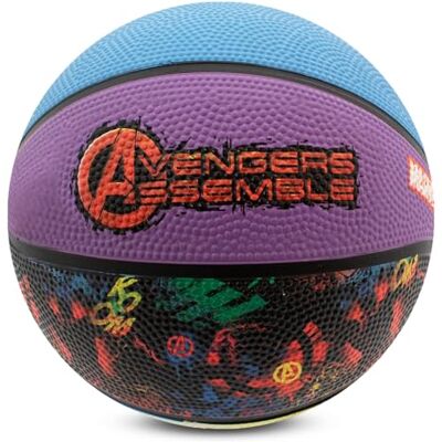 Hy-Pro Offiziell lizenzierter Avengers Basketball Größe 5 Indoor & Outdoor Basketbälle mit Marvel-Design und Avengers-Grafik Kleiner Basketball Anti-Rutsch-Material Hy-Pro Offiziell lizenzierter Avengers Basketball Größe 5 Indoor & Outdoor Basketbälle mit Marvel-Design und Avengers-Grafik Kleiner Basketball Anti-Rutsch-Material