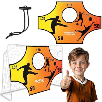 Neo-Sport Torwand Trainer Fußballtor 180 x 120 cm Fußballmatte mit Schusslöchern Wasserdicht Orange Neo-Sport Torwand Trainer Fußballtor 180 x 120 cm Fußballmatte mit Schusslöchern Wasserdicht Orange