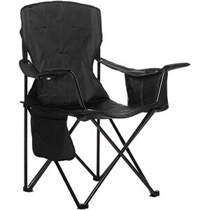 Amazon Basics Modell - Klappbarer gepolsterter Campingstuhl - Schwarz Amazon Basics Modell - Klappbarer gepolsterter Campingstuhl - Schwarz